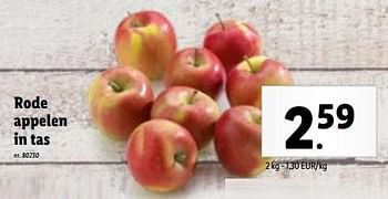 Promoties Rode appelen in tas - Huismerk - Lidl - Geldig van 15/11/2023 tot 21/11/2023 bij Lidl