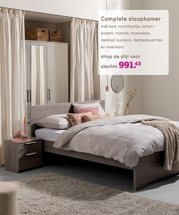 Promoties Complete slaapkamer - Huismerk - Leen Bakker - Geldig van 17/10/2023 tot 03/04/2024 bij Leen Bakker