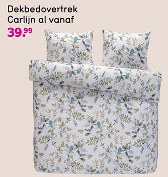 Promotions Dekbedovertrek carlijn - Produit maison - Leen Bakker - Valide de 17/10/2023 à 03/04/2024 chez Leen Bakker