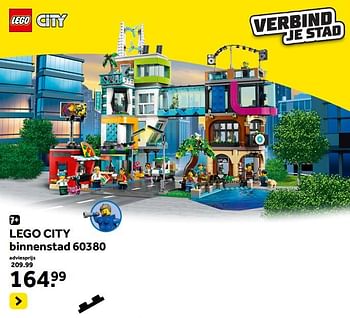 Promoties Lego city binnenstad 60380 - Lego - Geldig van 13/10/2023 tot 05/12/2023 bij Intertoys