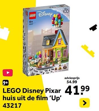 Promoties Lego disney pixar huis uit de film up 43217 - Lego - Geldig van 13/10/2023 tot 05/12/2023 bij Intertoys