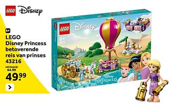 Promoties Lego disney princess betoverende reis van prinses 43216 - Lego - Geldig van 13/10/2023 tot 05/12/2023 bij Intertoys
