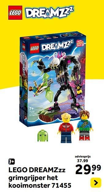 Promoties Lego dreamzzz grimgrijper het kooimonster 71455 - Lego - Geldig van 13/10/2023 tot 05/12/2023 bij Intertoys