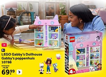Promoties Lego gabby’s dollhouse gabby’s poppenhuis 10788 - Lego - Geldig van 13/10/2023 tot 05/12/2023 bij Intertoys