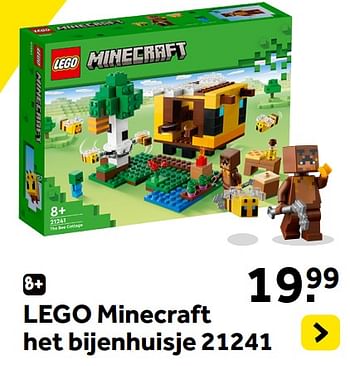 Promoties Lego minecraft het bijenhuisje 21241 - Lego - Geldig van 13/10/2023 tot 05/12/2023 bij Intertoys