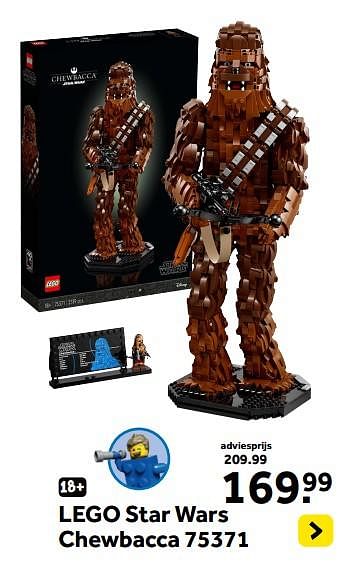 Promoties Lego star wars chewbacca 75371 - Lego - Geldig van 13/10/2023 tot 05/12/2023 bij Intertoys