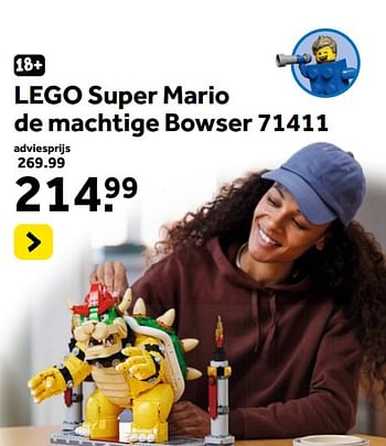 Promoties Lego super mario de machtige bowser 71411 - Lego - Geldig van 13/10/2023 tot 05/12/2023 bij Intertoys
