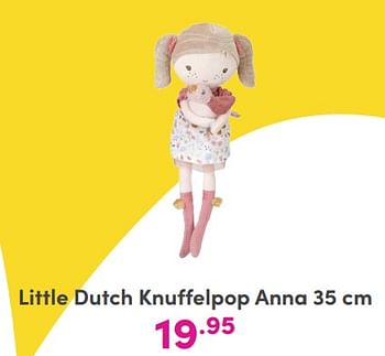 Promoties Little dutch knuffelpop anna - Little Dutch - Geldig van 12/11/2023 tot 02/01/2024 bij Baby & Tiener Megastore