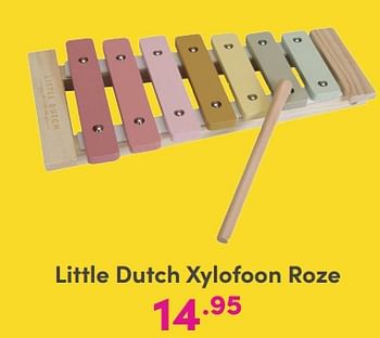 Promoties Little dutch xylofoon roze - Little Dutch - Geldig van 12/11/2023 tot 02/01/2024 bij Baby & Tiener Megastore