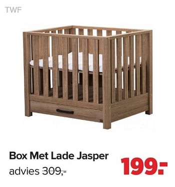 Promoties Box met lade jasper - TWF - Geldig van 06/11/2023 tot 02/12/2023 bij Baby-Dump