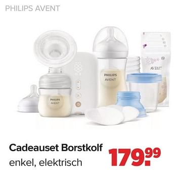 Promoties Cadeauset borstkolf - Philips - Geldig van 06/11/2023 tot 02/12/2023 bij Baby-Dump