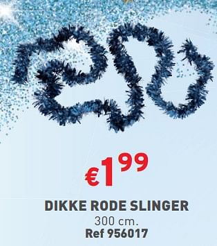 Promoties Dikke rode slinger - Huismerk - Trafic  - Geldig van 15/11/2023 tot 20/11/2023 bij Trafic