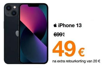 Promoties Apple iphone 13 - Apple - Geldig van 13/11/2023 tot 30/11/2023 bij Orange
