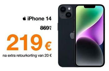 Promoties Apple iphone 14 - Apple - Geldig van 13/11/2023 tot 30/11/2023 bij Orange