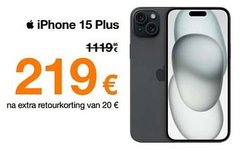 Promoties Apple iphone 15 plus - Apple - Geldig van 13/11/2023 tot 30/11/2023 bij Orange