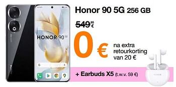 Promotions Honor 90 5g 256 gb - Honor - Valide de 13/11/2023 à 30/11/2023 chez Orange