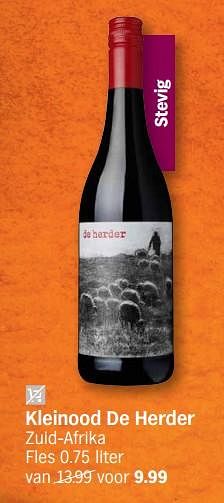 Promoties Kleinood de herder - Rode wijnen - Geldig van 13/11/2023 tot 19/11/2023 bij Albert Heijn
