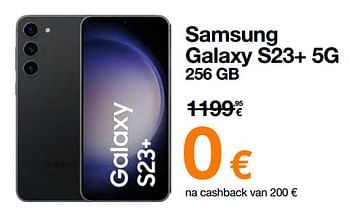 Promoties Samsung galaxy s23+ 5g 256 gb - Samsung - Geldig van 13/11/2023 tot 30/11/2023 bij Orange