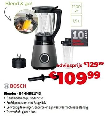 Promoties Bosch blender - b4mmb6174s - Bosch - Geldig van 26/10/2023 tot 24/11/2023 bij Exellent