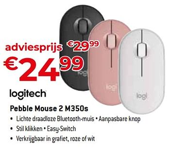 Promoties Pebble mouse 2 m350s - Logitech - Geldig van 03/11/2023 tot 30/11/2023 bij Exellent