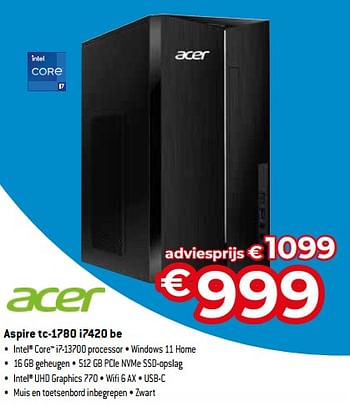Promoties Acer aspire tc-1780 i7420 be - Acer - Geldig van 03/11/2023 tot 30/11/2023 bij Exellent