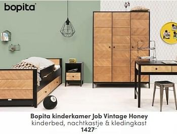 Promoties Bopita kinderkamer job vintage honey - Bopita - Geldig van 05/11/2023 tot 18/11/2023 bij Baby & Tiener Megastore