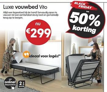 Promoties Luxe vouwbed vito - Vito - Geldig van 08/11/2023 tot 30/11/2023 bij Sleepworld
