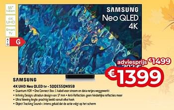 Promoties Samsung 4k uhd neo qled tv - sqqe55qn95b - Samsung - Geldig van 03/11/2023 tot 30/11/2023 bij Exellent
