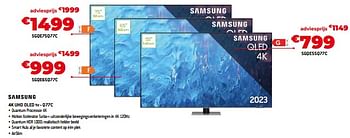 Promoties Samsung 4k uhd oled tv - sgqe55q77c - Samsung - Geldig van 03/11/2023 tot 30/11/2023 bij Exellent