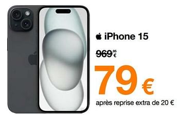 Promotions Apple iphone 15 - Apple - Valide de 13/11/2023 à 30/11/2023 chez Orange