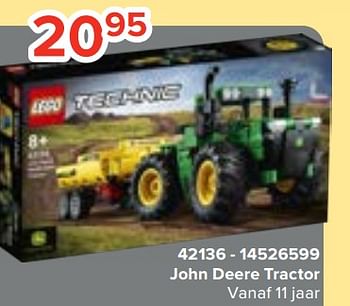 Promoties 42136 john deere tractor - Lego - Geldig van 20/10/2023 tot 06/12/2023 bij Euro Shop