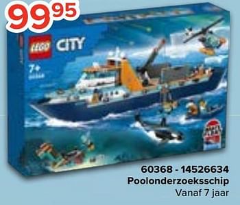 Promoties 60368 poolonderzoeksschip - Lego - Geldig van 20/10/2023 tot 06/12/2023 bij Euro Shop