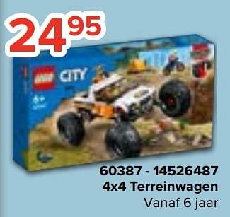Promoties 60387 4x4 terreinwagen - Lego - Geldig van 20/10/2023 tot 06/12/2023 bij Euro Shop