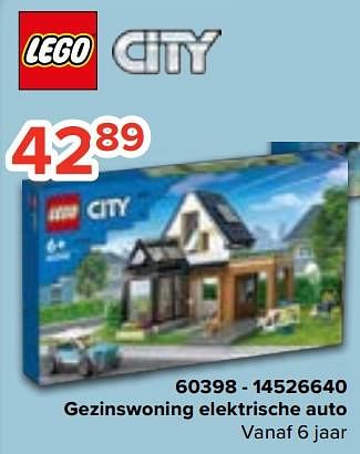 Promoties 60398 gezinswoning elektrische auto - Lego - Geldig van 20/10/2023 tot 06/12/2023 bij Euro Shop