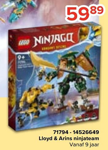 Promoties 71794 lloyd + arins ninjateam - Lego - Geldig van 20/10/2023 tot 06/12/2023 bij Euro Shop