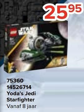 Promoties 75360 yoda’s jedi starfighter - Lego - Geldig van 20/10/2023 tot 06/12/2023 bij Euro Shop
