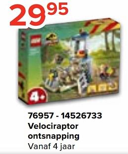 Promoties 76957 velociraptor ontsnapping - Lego - Geldig van 20/10/2023 tot 06/12/2023 bij Euro Shop