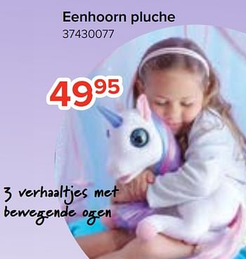 Promoties Eenhoorn pluche - Huismerk - Euroshop - Geldig van 20/10/2023 tot 06/12/2023 bij Euro Shop