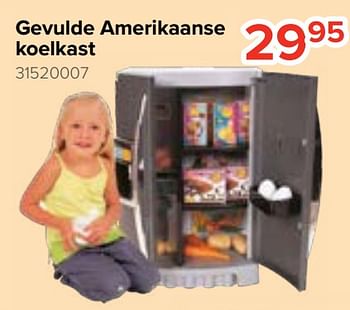 Promoties Gevulde amerikaanse koelkast - Huismerk - Euroshop - Geldig van 20/10/2023 tot 06/12/2023 bij Euro Shop