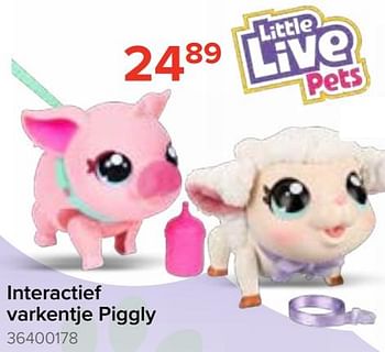 Promoties Interactief varkentje piggly - Little Live Pets - Geldig van 20/10/2023 tot 06/12/2023 bij Euro Shop
