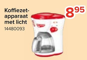 Promoties Koffiezetapparaat met licht - Huismerk - Euroshop - Geldig van 20/10/2023 tot 06/12/2023 bij Euro Shop