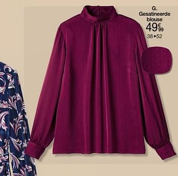 Promotions Gesatineerde blouse - Produit Maison - Damart - Valide de 01/11/2023 à 15/12/2023 chez Damart