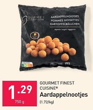 Promoties Aardappelnootjes - Gourmet Finest Cuisine - Geldig van 13/11/2023 tot 31/12/2023 bij Aldi
