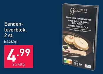 Promoties Eendenleverblok - Gourmet Finest Cuisine - Geldig van 13/11/2023 tot 31/12/2023 bij Aldi