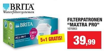Promoties Filterpatronen maxtra pro - Brita - Geldig van 06/11/2023 tot 19/11/2023 bij Hubo