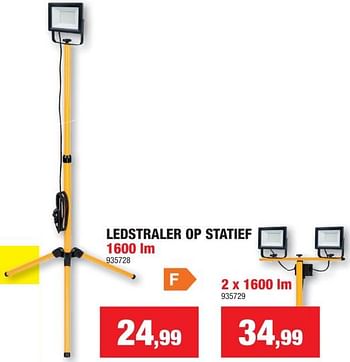 Promoties Ledstraler op statief - Huismerk - Hubo  - Geldig van 06/11/2023 tot 19/11/2023 bij Hubo