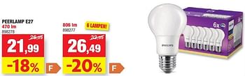 Promoties Peerlamp e27 - Philips - Geldig van 06/11/2023 tot 19/11/2023 bij Hubo