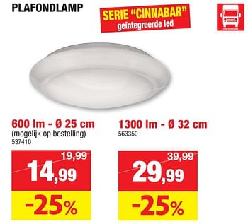 Promoties Plafondlamp cinnabar - Philips - Geldig van 06/11/2023 tot 19/11/2023 bij Hubo