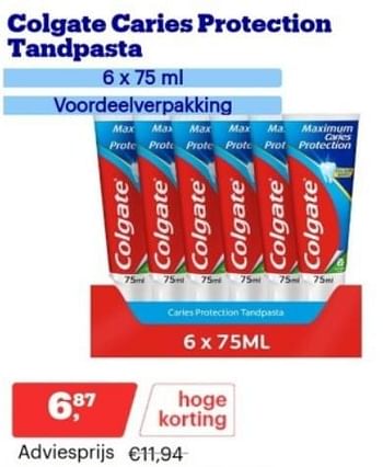 Promoties Colgate caries protection tandpasta - Colgate - Geldig van 13/11/2023 tot 19/11/2023 bij Bol.com