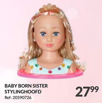 Promoties Baby born sister stylinghoofd - Baby Born - Geldig van 15/11/2023 tot 20/11/2023 bij Fun